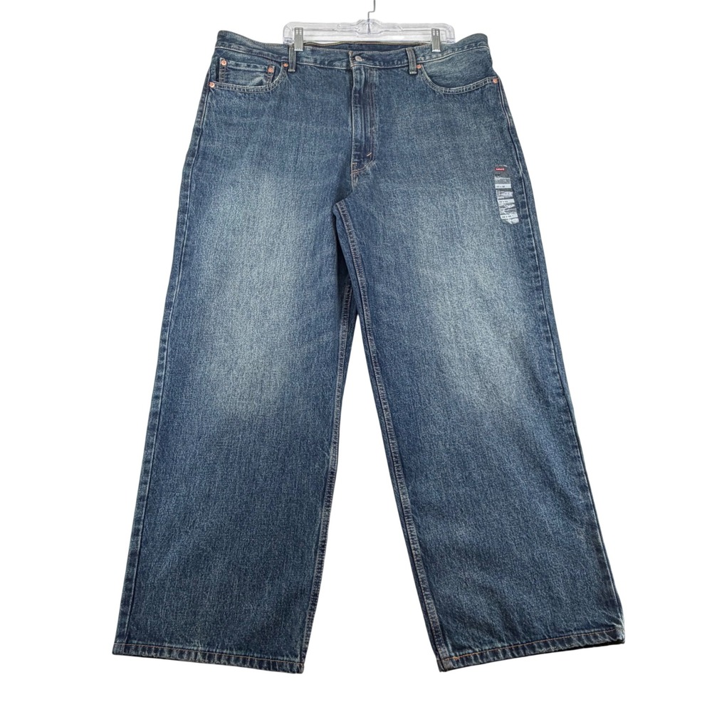 Levis 578 Baggy Jeans Mens 42x32 Blue Denim Wide Leg Skater Streetwear Pants